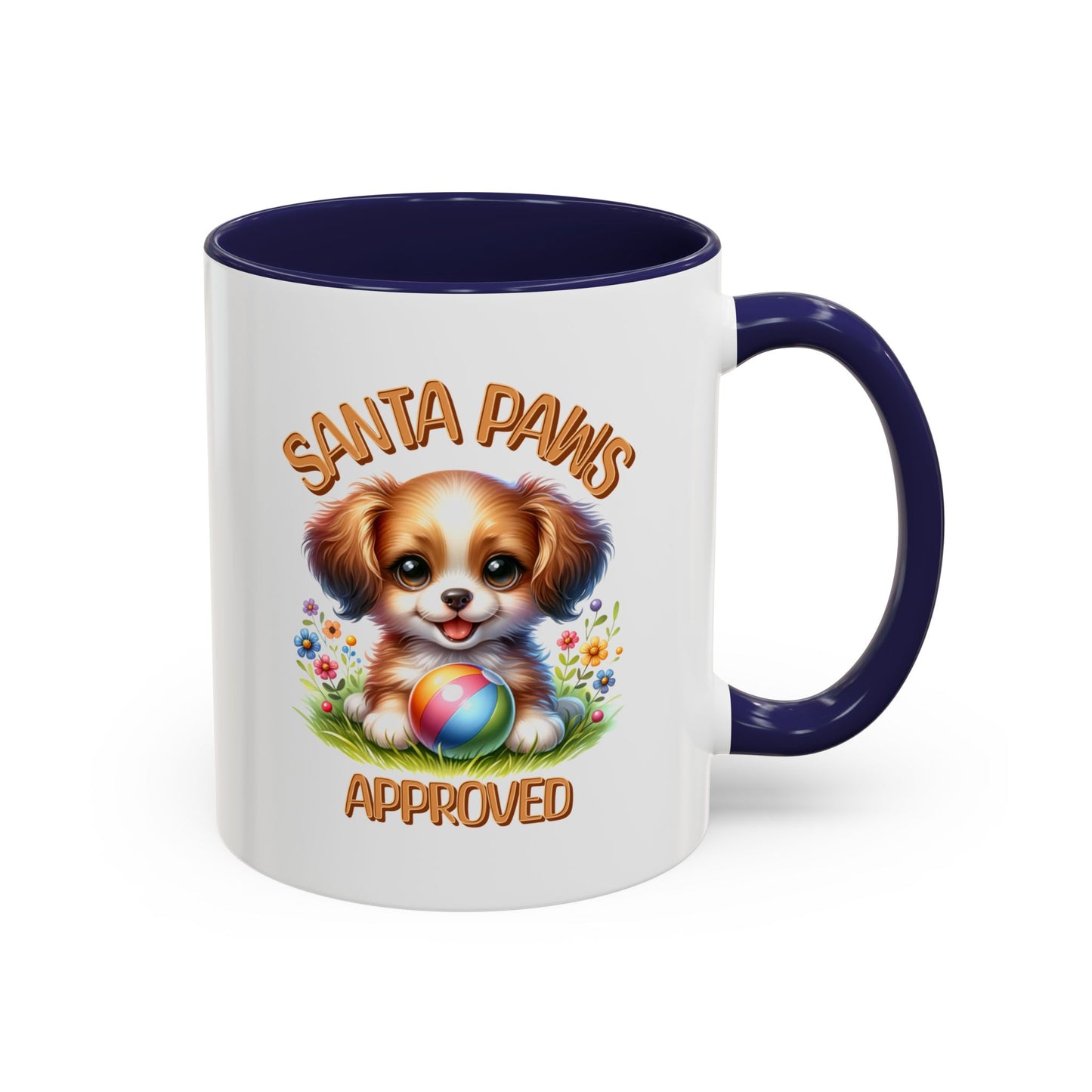 Santa Paws Approved Accent Coffee Mug - Adorable Pet Lover Gift