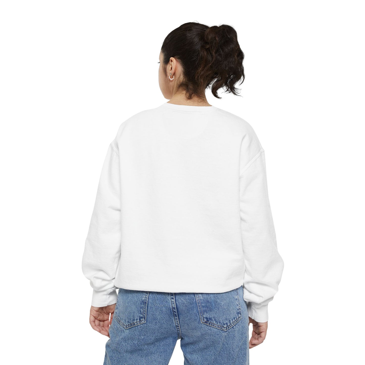 Let Juicy Burgers Sweatshirt - Fun Unisex Garment-Dyed Crewneck for Food Lovers