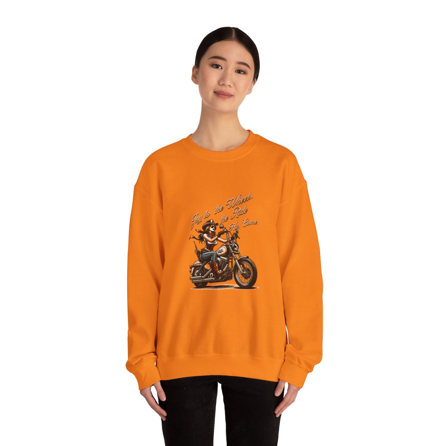 Just Ride Unisex Heavy Blend Crewneck Sweatshirt - Motorcycle Lover Gift