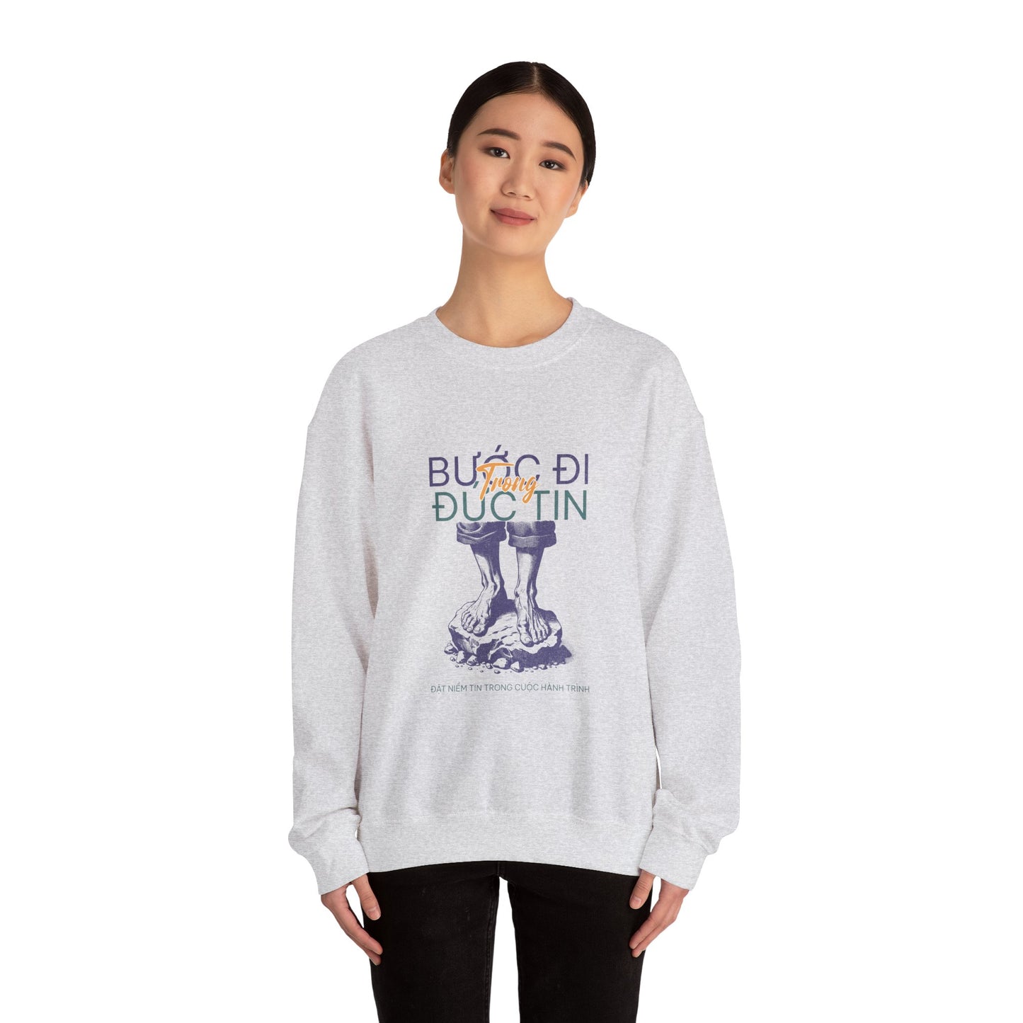 Inspirational Unisex Heavy Blend™ Crewneck Sweatshirt - Motivational Quote Design