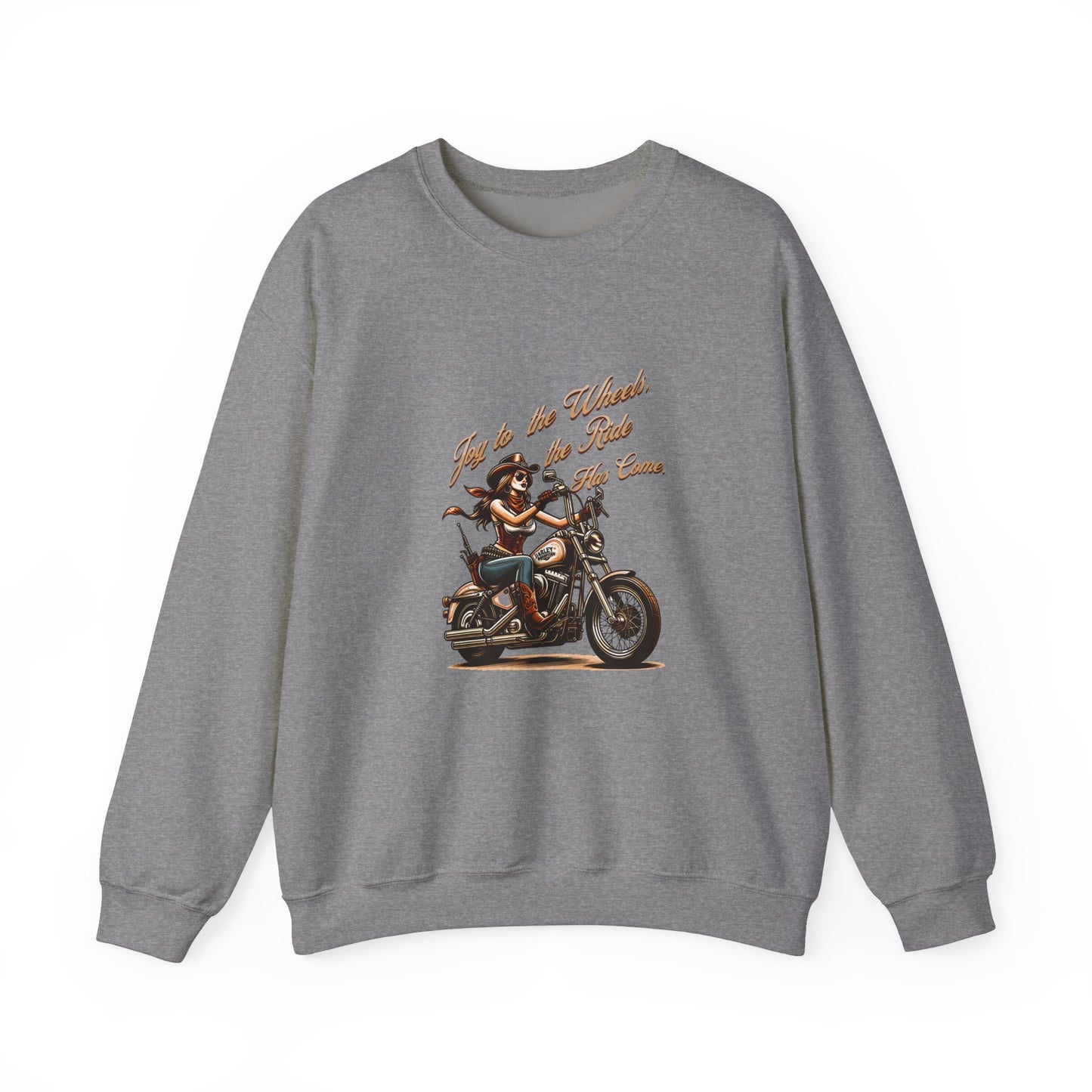 Just Ride Unisex Heavy Blend Crewneck Sweatshirt - Motorcycle Lover Gift