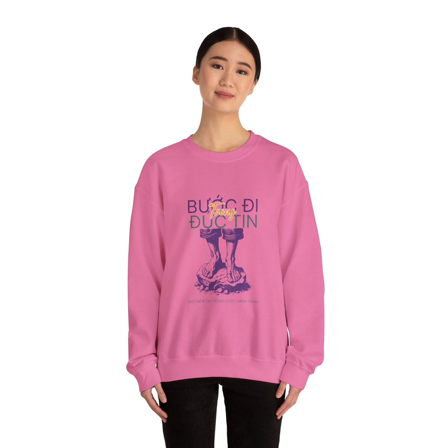 Inspirational Unisex Heavy Blend™ Crewneck Sweatshirt - Motivational Quote Design