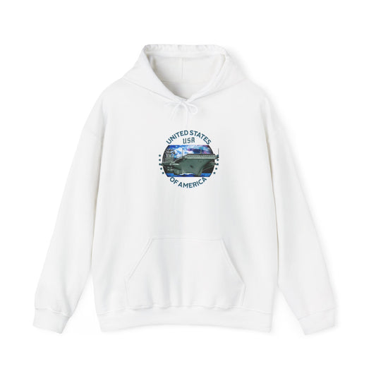 USA Vintage Graphic Unisex Hoodie - Perfect for Travel Enthusiasts