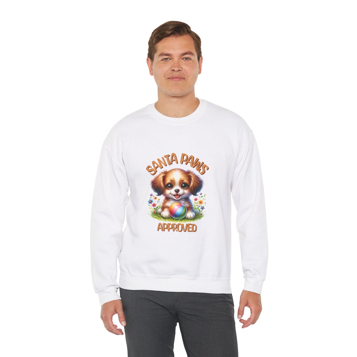 Santa Paws Approved Unisex Crewneck Sweatshirt - Cozy Holiday Wear for Dog Lovers