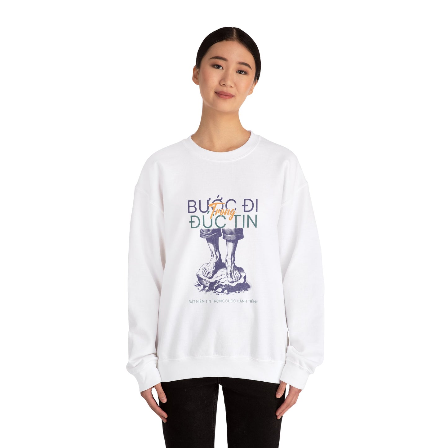 Inspirational Unisex Heavy Blend™ Crewneck Sweatshirt - Motivational Quote Design