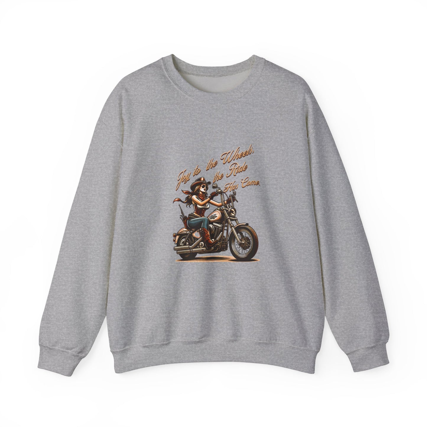 Just Ride Unisex Heavy Blend Crewneck Sweatshirt - Motorcycle Lover Gift