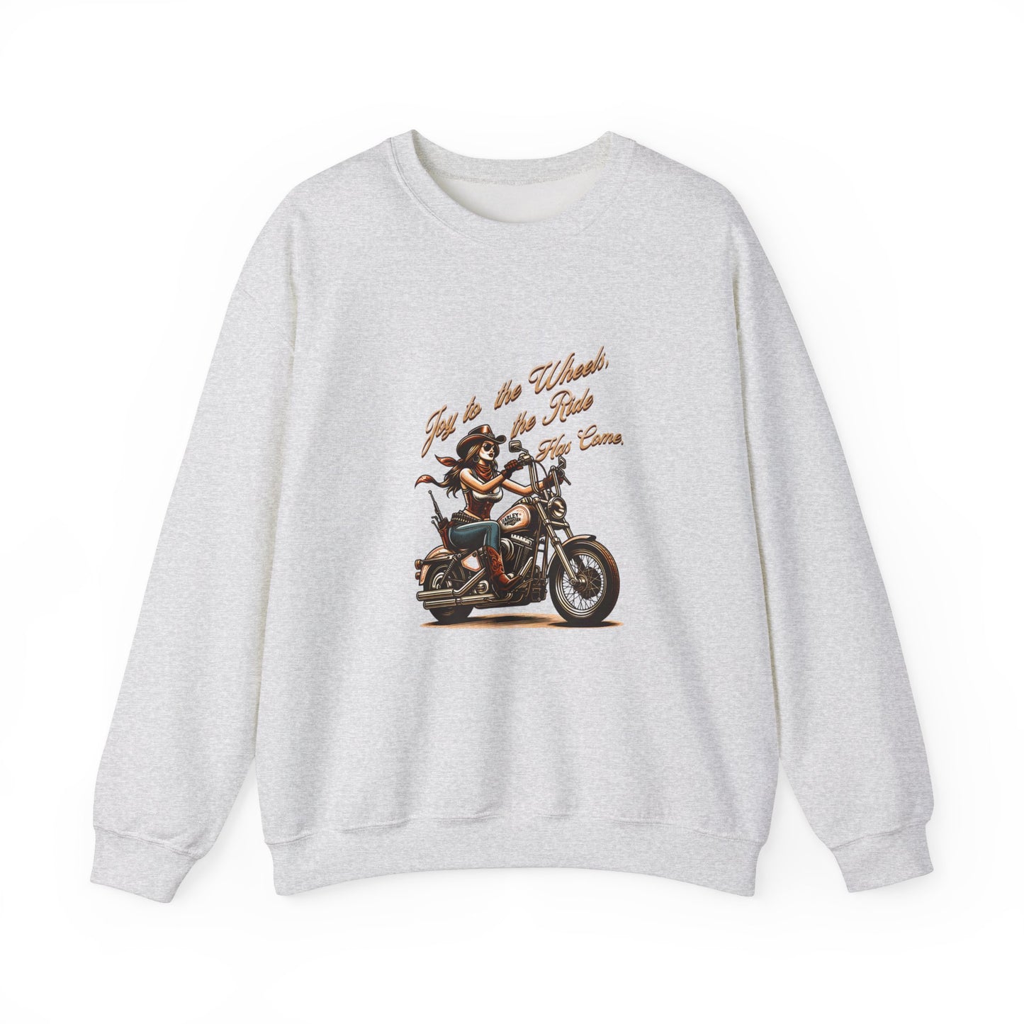 Just Ride Unisex Heavy Blend Crewneck Sweatshirt - Motorcycle Lover Gift