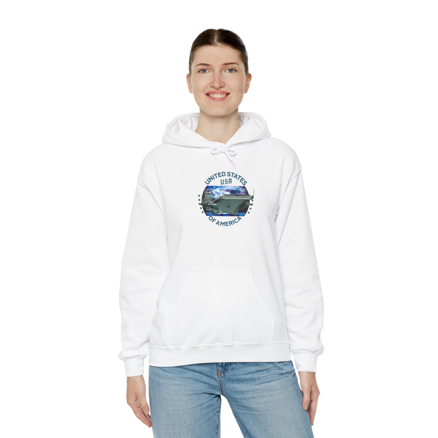 USA Vintage Graphic Unisex Hoodie - Perfect for Travel Enthusiasts