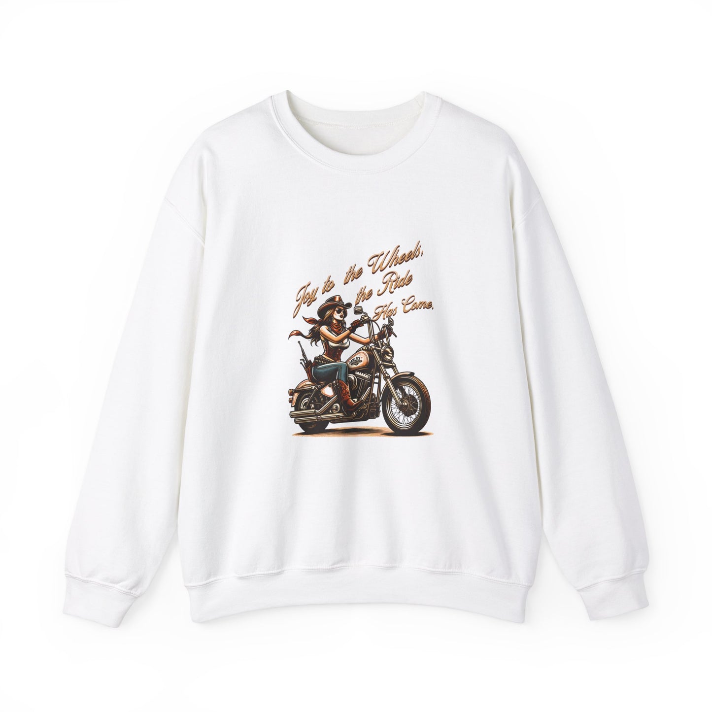 Just Ride Unisex Heavy Blend Crewneck Sweatshirt - Motorcycle Lover Gift