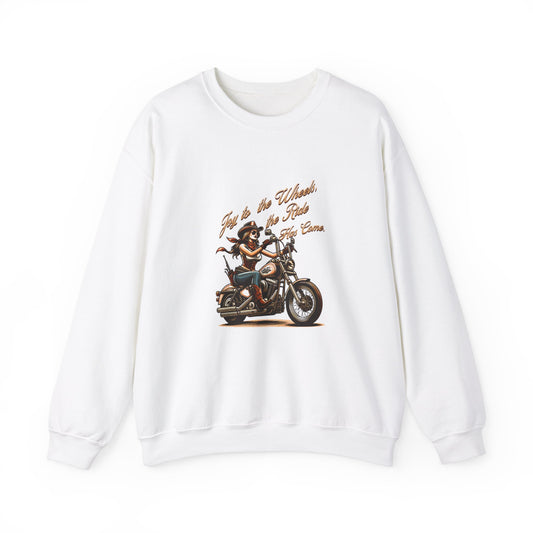 Just Ride Unisex Heavy Blend Crewneck Sweatshirt - Motorcycle Lover Gift