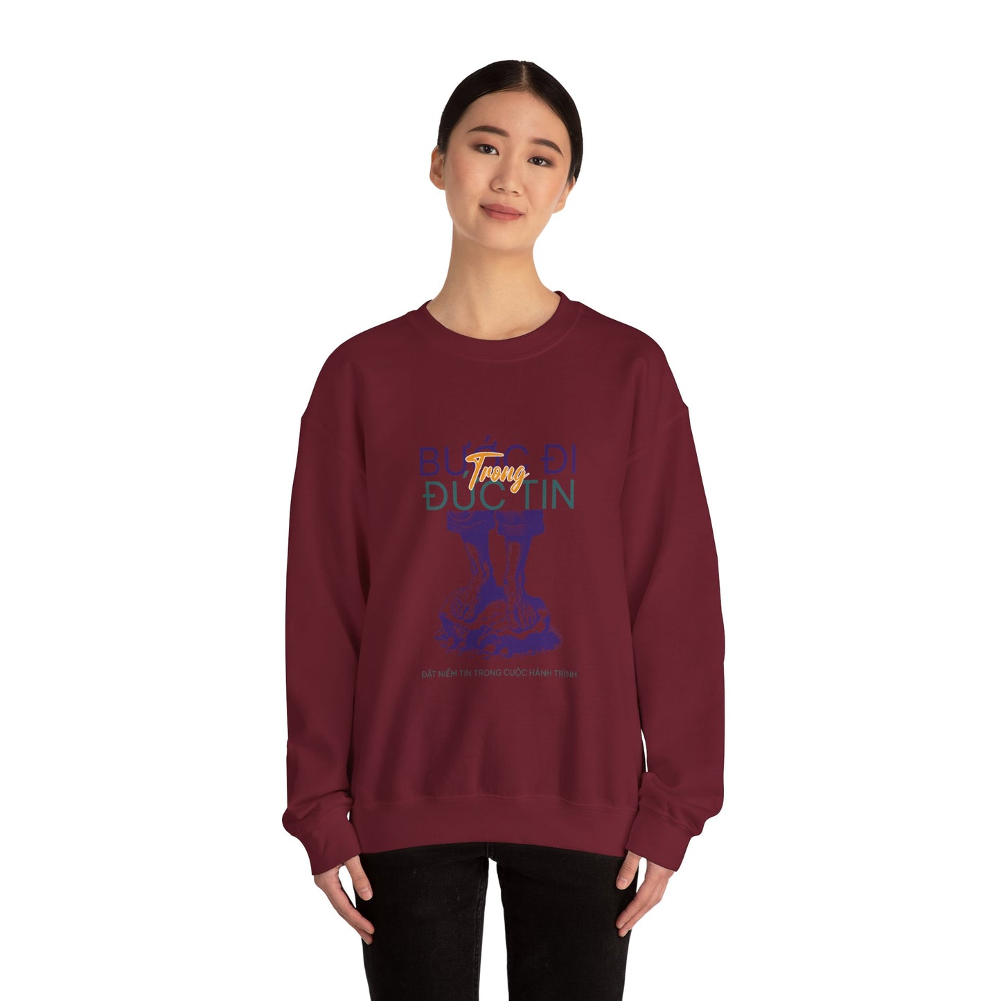 Inspirational Unisex Heavy Blend™ Crewneck Sweatshirt - Motivational Quote Design