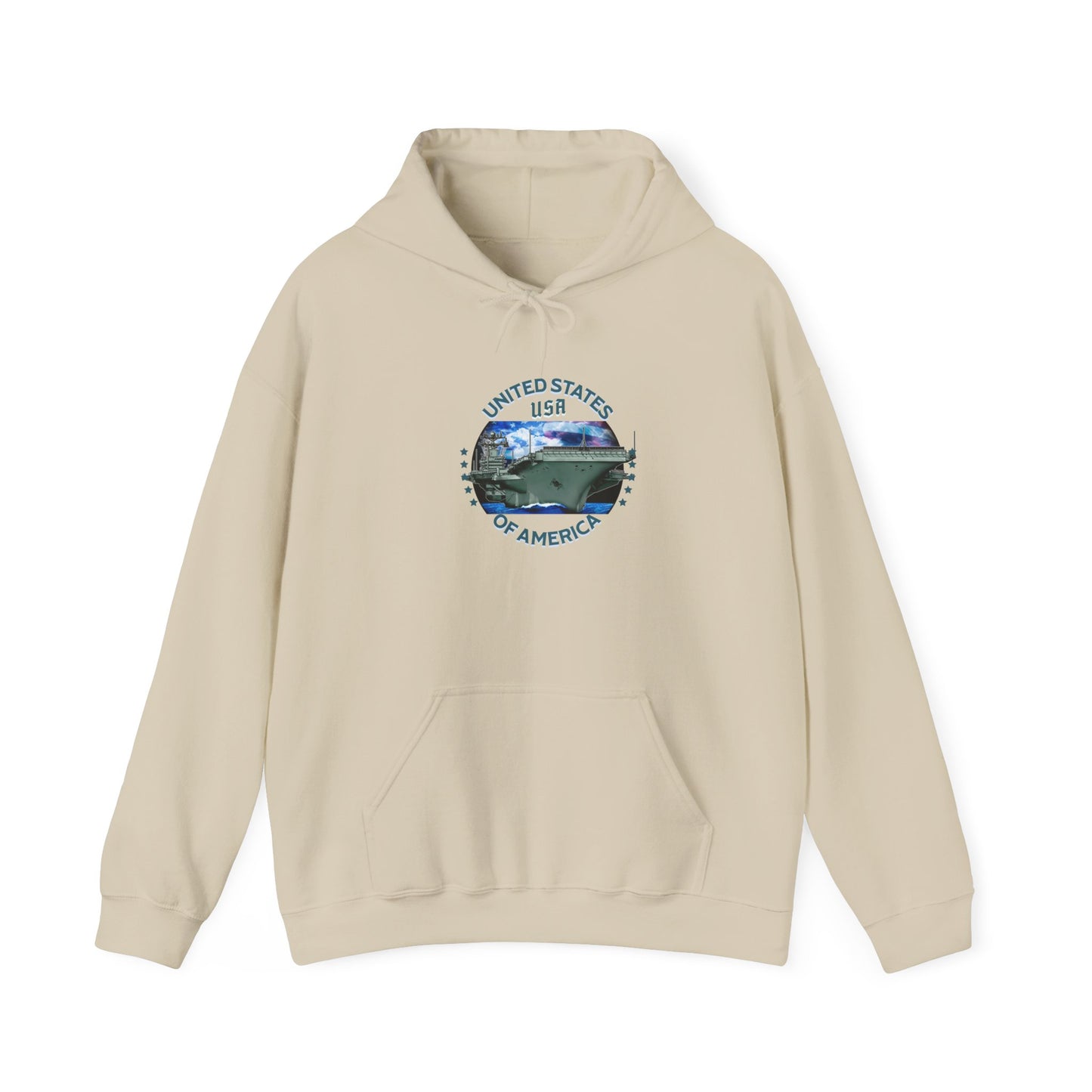 USA Vintage Graphic Unisex Hoodie - Perfect for Travel Enthusiasts