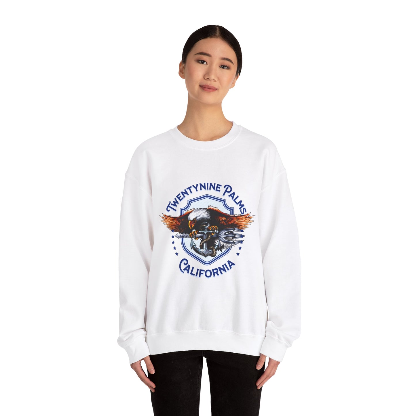 TwentyNine Palms California Eagle Sweatshirt - Unisex Heavy Blend™ Crewneck