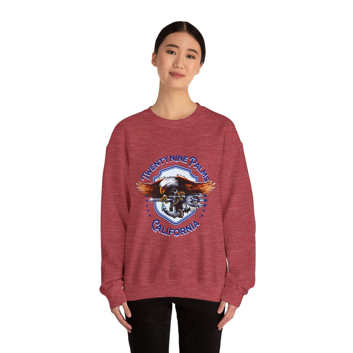 TwentyNine Palms California Eagle Sweatshirt - Unisex Heavy Blend™ Crewneck