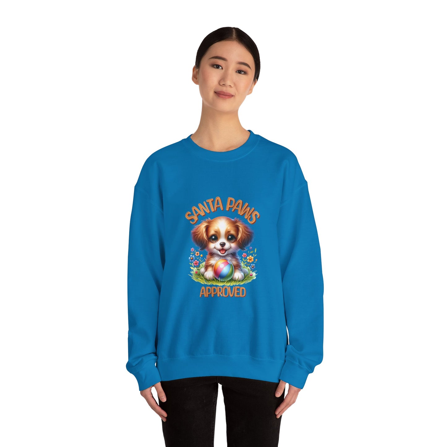 Santa Paws Approved Unisex Crewneck Sweatshirt - Cozy Holiday Wear for Dog Lovers