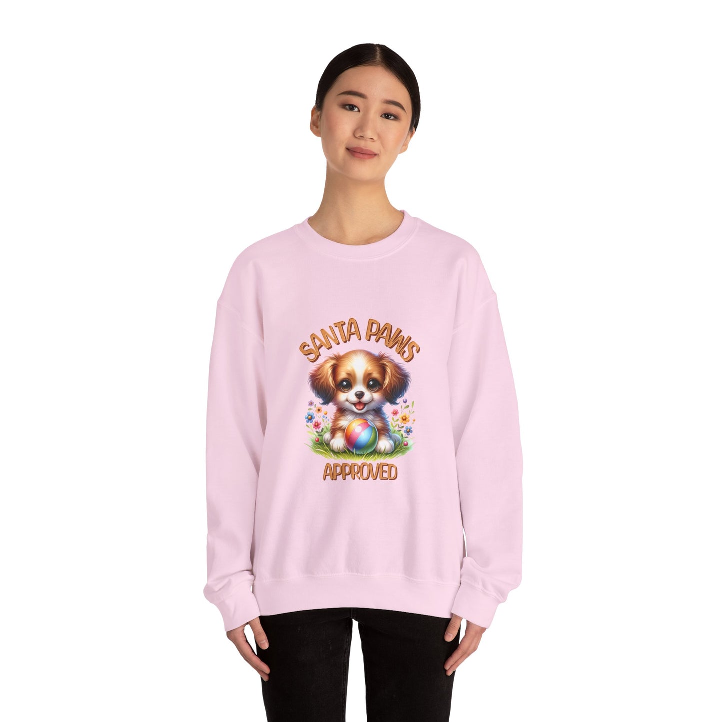 Santa Paws Approved Unisex Crewneck Sweatshirt - Cozy Holiday Wear for Dog Lovers