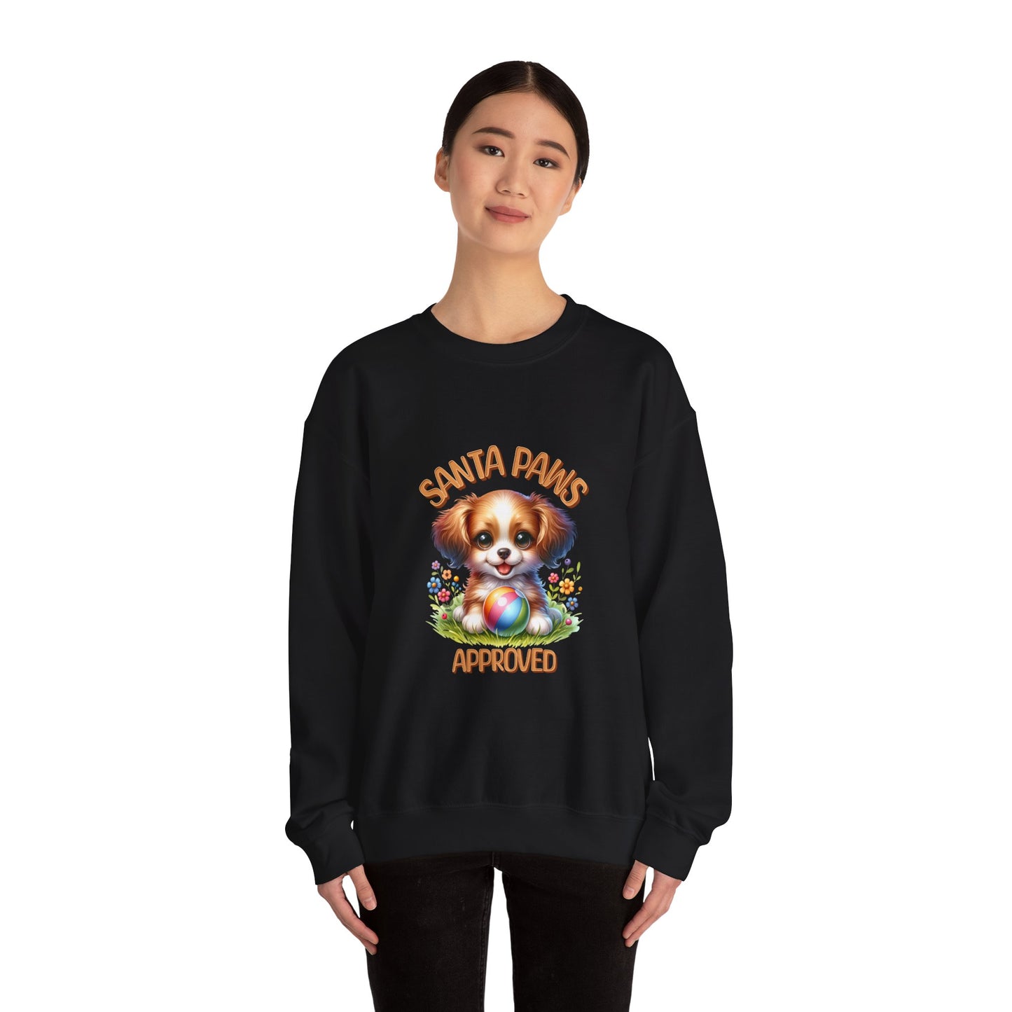 Santa Paws Approved Unisex Crewneck Sweatshirt - Cozy Holiday Wear for Dog Lovers