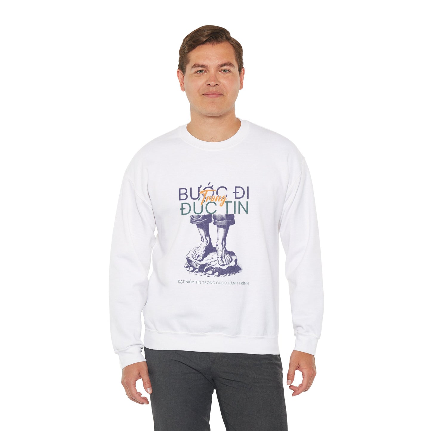 Inspirational Unisex Heavy Blend™ Crewneck Sweatshirt - Motivational Quote Design