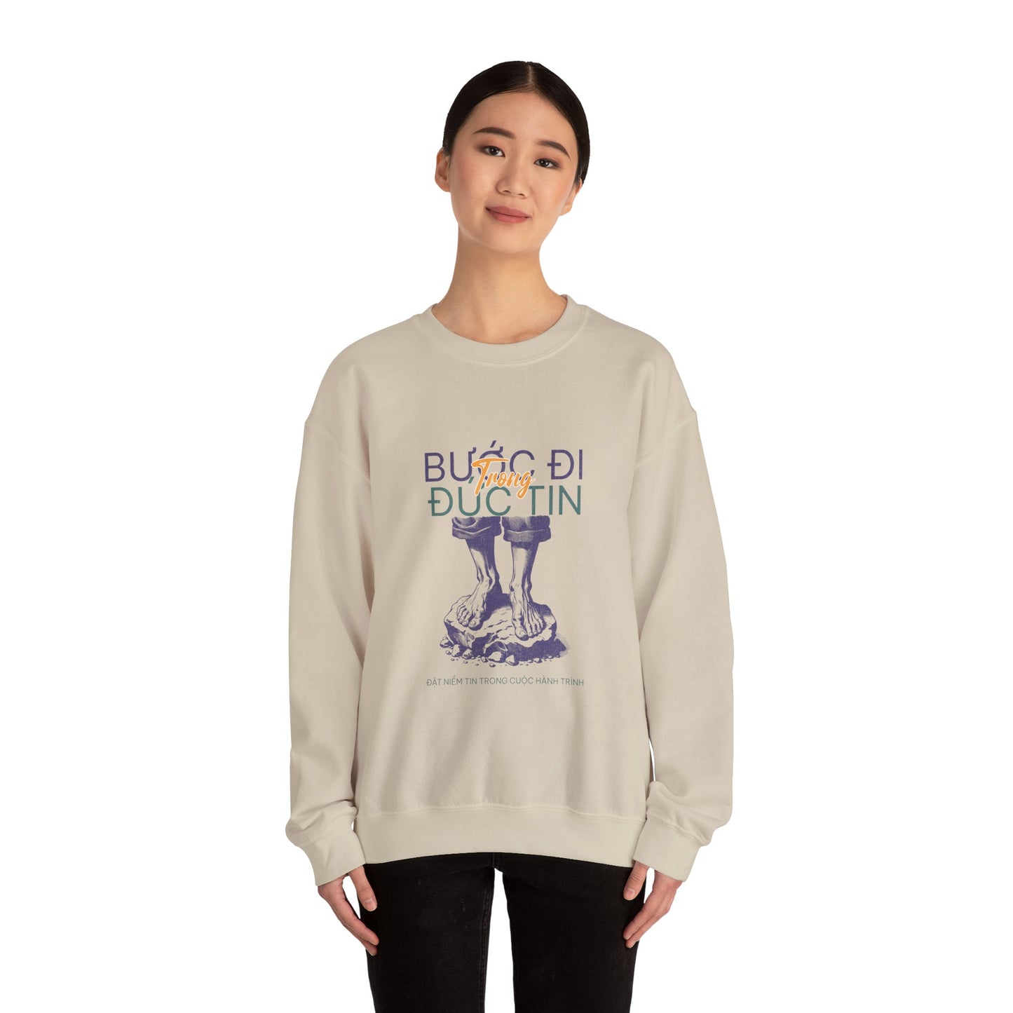 Inspirational Unisex Heavy Blend™ Crewneck Sweatshirt - Motivational Quote Design