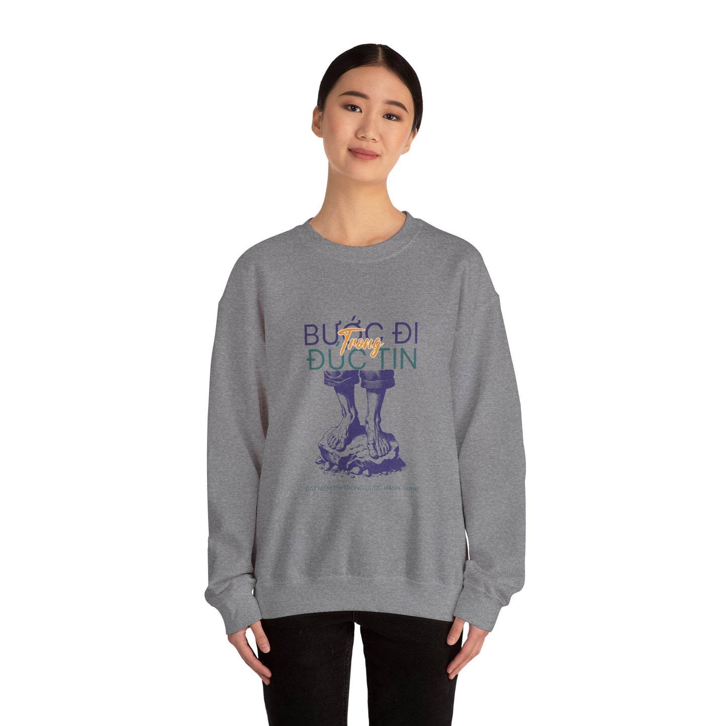 Inspirational Unisex Heavy Blend™ Crewneck Sweatshirt - Motivational Quote Design